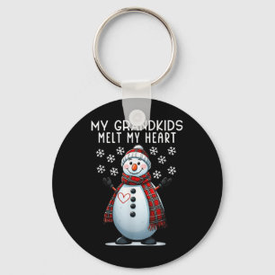 Llavero Mis nietos funden mi abuelo de muñeco de nieve