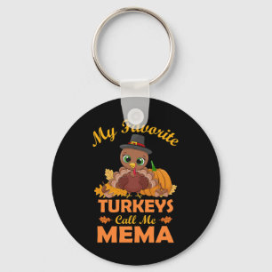 Llavero Mis pavos favoritos me llaman Mema regalo de Acció