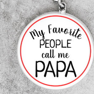 Llavero Mis personas favoritas me llaman Papá Divertido