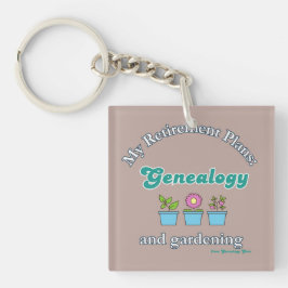 Llavero Mis planes de jubilación: genealogía y jardinería