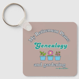 Llavero Mis planes de jubilación: genealogía y jardinería