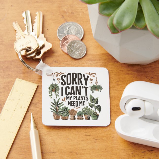 Llavero Mis plantas me necesitan (Escritorio )