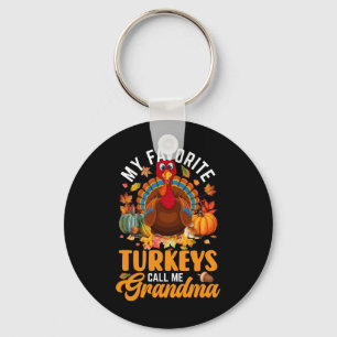 Llavero Mis Turquía favoritas me llaman abuela feliz graci