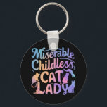 Llavero Miserable dama de gato sin hijos<br><div class="desc">Miserable dama de gato sin hijos</div>