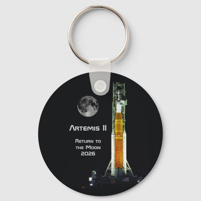 Llavero Misión Artemis II a la Luna (Anverso)