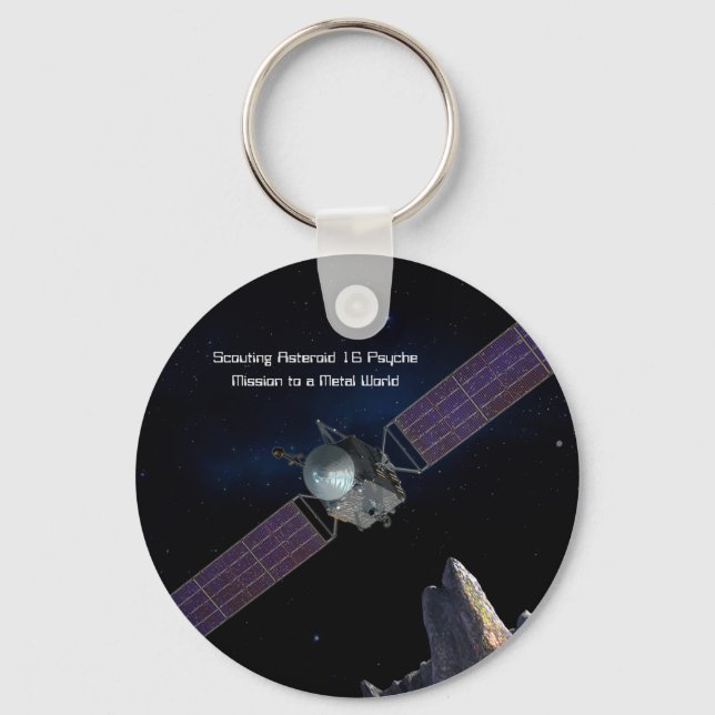 Llavero Misión de Escultismo al Asteroide 16 Psique (Anverso)