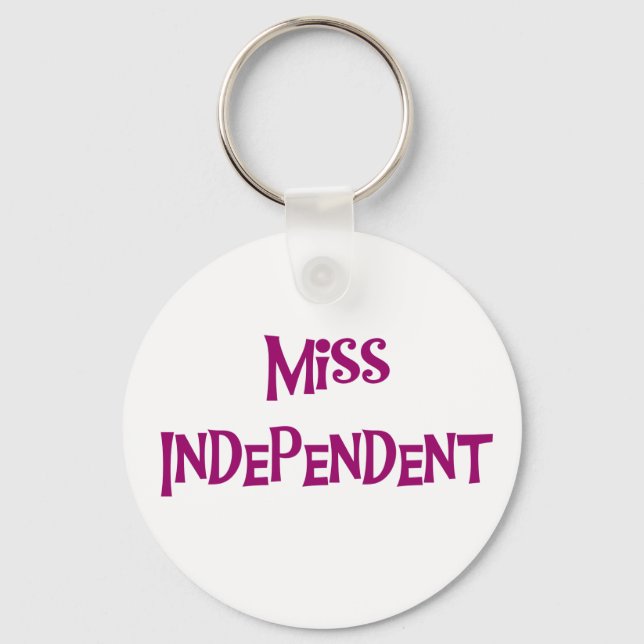 LLAVERO MISS INDEPENDENT (Anverso)