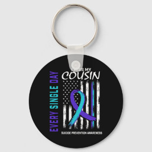 Llavero Miss My Cousin Suicidio Prevención de Conciencia A