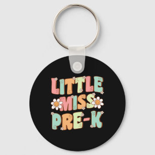 Llavero Miss Pequeña Chica Preescolar De Vuelta Al Retro E