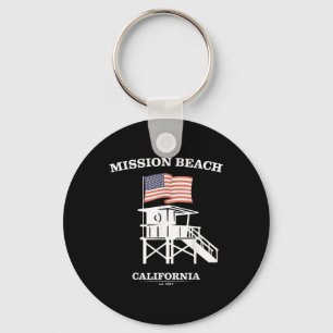 Llavero Mission Beach Shirt Retro San Diego California Bea