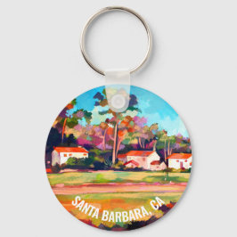 Llavero Mission Park Santa Barbara, CA, USA Keychain