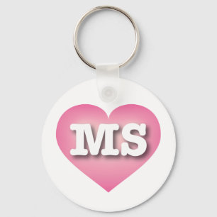 Llavero Mississippi Corazón Rosa Fade - Amo la EM