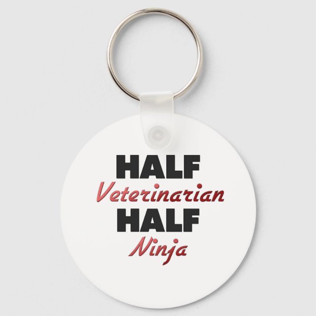 Llavero Mitad de Ninja Veterinaria (Anverso)