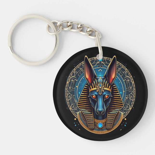 Llavero Mitología egipcia de Dios Anubis (Frente)