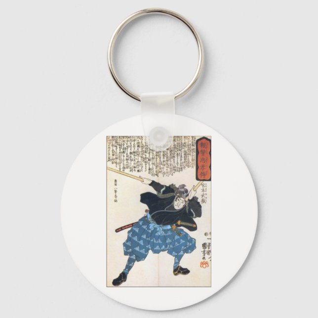 Llavero Miyamoto Musashi Dos Espadas (Anverso)