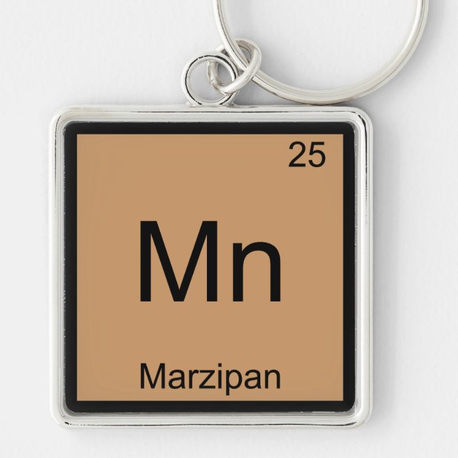 Llavero Mn - Marzipan Funny Chemistry Element Symbol Tee (Frente)