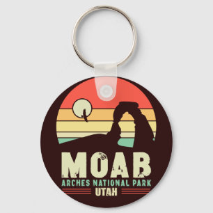 Llavero Moab Utah Vintage Desert Sunset Retro Souvenir 60