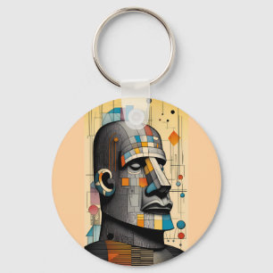 Llavero Moai del siglo XXI - Arte Tiki de Ken Gage