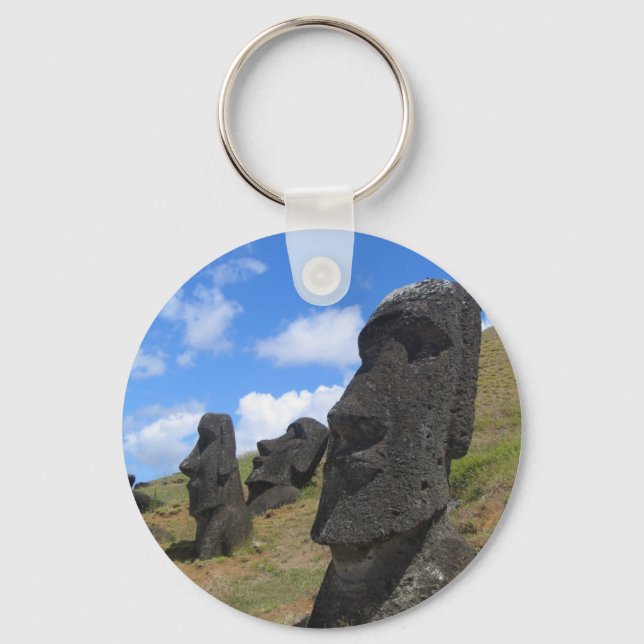 Llavero Moai en la Isla de Pascua (Anverso)