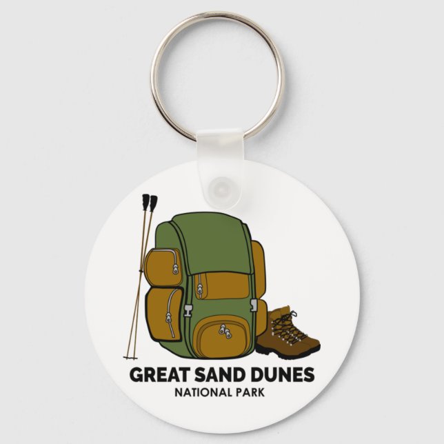 Llavero Mochila del parque nacional Great Sand Dunes (Anverso)