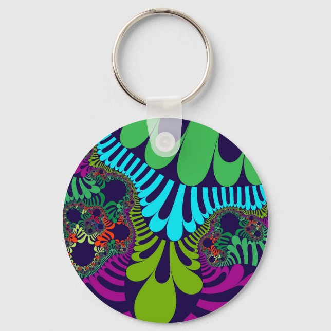 Llavero Mod arcoiris azul de la marina (Anverso)