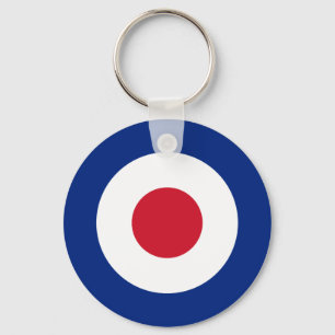 Llavero Mod - Clásico Roundel - Blanco de tiro con arco de