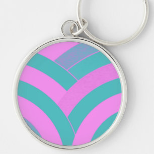 Llavero moda chevron curvo moderno