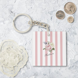 Llavero Moda de país Rosa Rita Rita Rita Bouquet Monograma