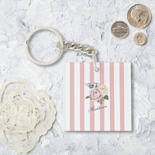 Llavero Moda de país Rosa Rita Rita Rita Bouquet Monograma