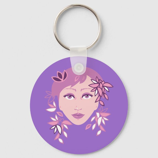 Llavero Moda floral (Anverso)