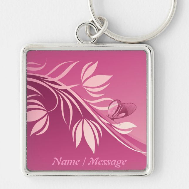 Llavero Moda floral 2 Keychain (Frente)