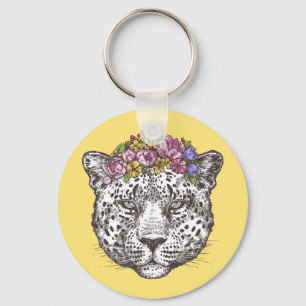 Llavero Moda hippie leopardo