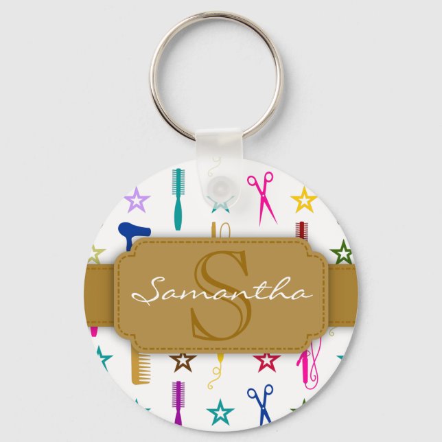 Llavero Moda Hues Multicolor Personalizado Keychain (Anverso)
