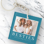 Llavero Moda moderna minimalista Mejor foto de amigos BFF<br><div class="desc">El diseño se compone de tipografía divertida y lúdica con fuentes sans serif y serif. Añadir una foto personalizado.</div>
