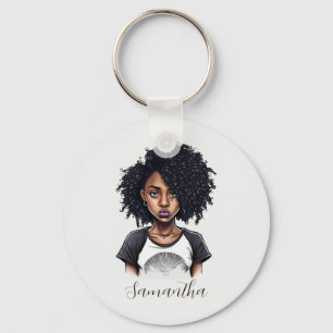 Llavero Moda y mujer africana clásica