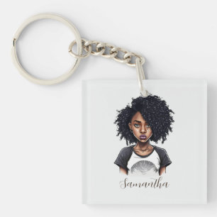 Llavero Moda y mujer africana clásica