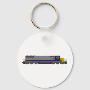 Llavero Modelo 3D: Motor de tren: Ferrocarril:
