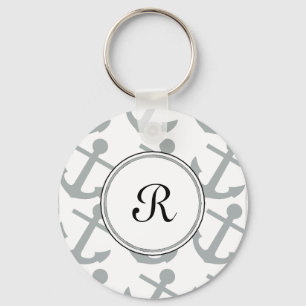 Llavero Modelo ausente de las anclas con el monograma