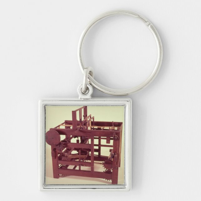 Llavero Modelo de funcionamiento de un telar (Frente)