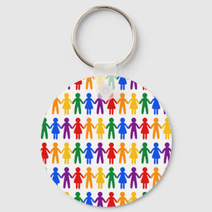 Llavero Modelo de la gente del arco iris