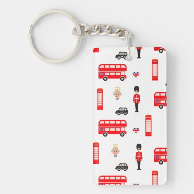 Llavero Modelo de los símbolos de Inglaterra (Frente)