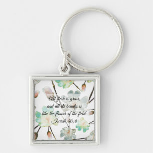 Llavero Modelo de Magnolia Biblia frente a keychain cuadra