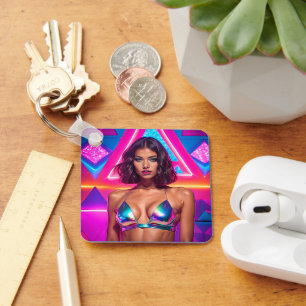 Llavero Modelo de traje de baño holográfico