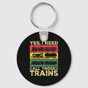 Llavero Modelo de tren divertido tren ferroviario genial