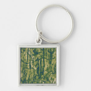 Llavero Modelo del camuflaje de la corteza de árbol