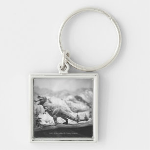 Llavero Modelo del rex B&W del tyrannosaurus