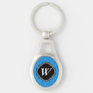 Llavero Modelo moderno de Baviera Fresca Blanca Azul