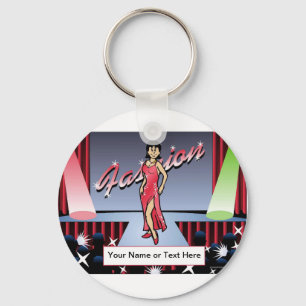Llavero Modelo - Personalizado femenina por PrintedPerfect