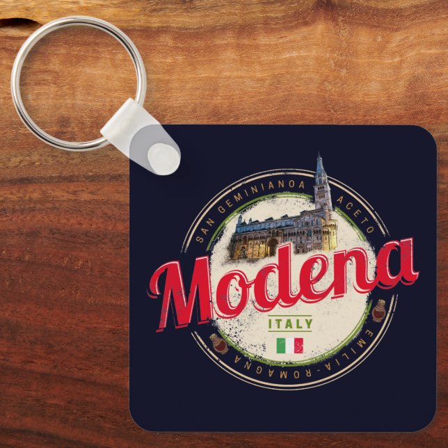 Llavero Modena Emilia-Romagna Balsamic Italia Souvenir (Anverso)