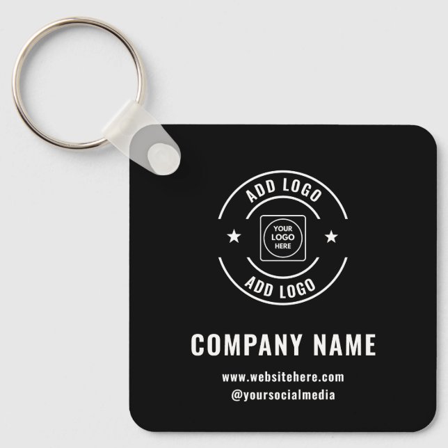 Llavero Modern Custom Company Logo Branded Keychains (Anverso)